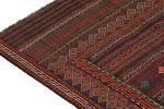 Vintage Baluch Tribal Kilim in Burgundy with Geometric | Area Rug in Rugs by Rug and Kilim