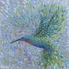 Hummingbird in Flight VI - Giclee Print on Canvas | Prints in Paintings by Kristen Pobatschnig