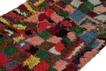 Vintage Moroccan Runner Rug with Polychrome Geometric | Area Rug in Rugs by Rug and Kilim