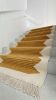 Handwoven Wool Yellow Stripe Stair Runner | Runner Rug in Rugs by Evergreen Carpets. Item made of wool compatible with boho and minimalism style