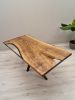 Epoxy dining table, epoxy resin table | Tables by Brave Wood. Item composed of walnut & metal