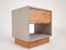 The Base Blossom | Nightstand in Storage by Curly Woods. Item composed of oak wood & concrete compatible with industrial style