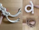 Made-To-Order Macrame Weaving Wall Hanging Rope Divider | Wall Hangings by MACRO MACRAME by Maeve Pacheco. Item made of oak wood with cotton works with contemporary & japandi style