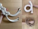 Made-To-Order Macrame Weaving Wall Hanging Rope Divider | Macrame Wall Hanging in Wall Hangings by MACRO MACRAME by Maeve Pacheco. Item made of oak wood with cotton works with contemporary & japandi style