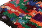 Vintage Moroccan Runner with Polychromatic Geometric Pattern | Area Rug in Rugs by Rug and Kilim