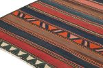 Vintage Shahsavan Persian Kilim in Stripes & Geometric | Area Rug in Rugs by Rug and Kilim