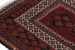 Rug & Kilim's Baluch Afghan rug in Black, Red, Orange, White | Area Rug in Rugs by Rug and Kilim