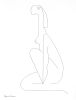 Quiet Alignment — Minimalist Line Drawing | Drawings by Hildegarde Handsaeme. Item made of paper compatible with minimalism and contemporary style
