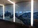 Interval | Public Mosaics by Barbara Cooper | TF Green Airport (Arrivals), Warwick, RI in Warwick. Item composed of ceramic