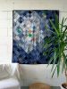 Denim Quilt | Universe II | Tapestry in Wall Hangings by DaWitt | Farbenfabrik in Leipzig. Item made of cotton works with minimalism & contemporary style