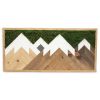 Mountain Live Moss Wall Art | Wall Hangings by Moss Pure. Item made of wood compatible with contemporary and industrial style