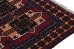 Rug & Kilim's Baluch Runner Rug in Burgundy with Geometric | Area Rug in Rugs by Rug and Kilim