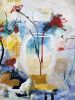 3 Cups and a Vase | Mixed Media by Marie Manon Art | Private Residence in Calgary. Item made of synthetic