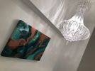 Copper Bay | Oil And Acrylic Painting in Paintings by Art By Skevi. Item made of wood with synthetic