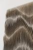 Pleated Wall Sculpture | Wall Hangings by andagain. Item composed of canvas in minimalism or contemporary style