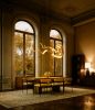 Ammonite Sculptural Chandelier by Gaea Craft | Chandeliers by Gaea Craft. Item composed of bronze and glass in modern style