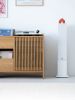 FUSE – record storage: crafted oak wood cabinet for turntabl | Sideboard in Storage by Mo Woodwork. Item composed of oak wood compatible with minimalism and mid century modern style