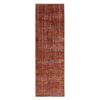 Vintage Mid-Century Pink And Gold Geometric Wool Rug, Black | Area Rug in Rugs by Rug and Kilim