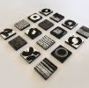 Black and White Wall Aculpture, Customizable, by Paula Gibb | Wall Sculpture in Wall Hangings by Paula Gibbs. Item made of birch wood