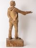 (The Human Contrast) – A Study in Walnut Wood | Sculptures by Holzkunst Samuel Meisinger. Item composed of wood in country & farmhouse style