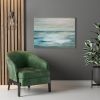 Ocean Voyage _ 1239 -- dreamy waves and dramatic sky | Prints in Paintings by Petra Trimmel. Item made of canvas with paper