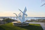 Flight of Folds | Public Sculptures by KevinBoxStudio | Bay View Restaurant & Bar in Cottonwood Shores