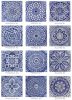 Moroccan bathroom blue and white tile | Tiles by GVEGA. Item composed of ceramic in boho or mediterranean style