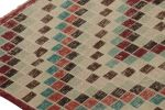 Vintage Turkish Rug in Beige-Brown & Colorful Diamond | Area Rug in Rugs by Rug and Kilim