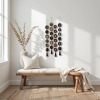 Dark & Moody Agate Wall Hanging - Set of 4 | Wall Sculpture in Wall Hangings by Mod North + Co. Item composed of wood & metal compatible with boho and mid century modern style