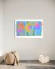Three Faces Color Abstraction | Prints in Paintings by Marc VanDermeer. Item made of paper