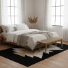 Royal Black Handwoven Rug | Black | Runner Rug in Rugs by Mumo Toronto. Item composed of fabric