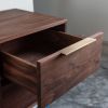 Walnut floating nightstand | Storage by Komolab