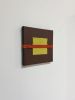 Mixed Media Weaving | Brown, Yellow, Orange | Tapestry in Wall Hangings by Sarah Lawrence. Item made of canvas & fiber compatible with minimalism and mid century modern style