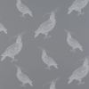 Fancy Pigeon | Silver Frosting On Thunder Grey | Wallpaper in Wall Treatments by Weirdoh Birds. Item composed of synthetic