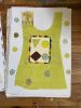 Dress Series: Yellow Circles in a Square | Mixed Media by Pam (Pamela) Smilow. Item made of paper