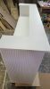 Fluted Front Square Reception Desk | Tables by Son-ya Luch (Owner) SP Fabrication and Design | New York in New York. Item composed of oak wood in boho or country & farmhouse style