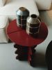 Hvylya - Handcrafted Metal Side Table 40x50 cm | Coffee Table in Tables by SVITANOK by Artem Zakharchenko. Item made of metal compatible with boho and minimalism style