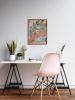 'Peach Party' 2022 Original Painting | Oil And Acrylic Painting in Paintings by Jessalin Beutler. Item made of wood & canvas compatible with boho and contemporary style