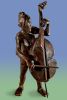 Woman musician playing the bass | Sculptures by Dina Angel-Wing | Berkeley, CA in Berkeley. Item composed of bronze
