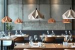Origami Bloom 18" | Sculptural Ceramic Pendant Light | Pendants by Naaya Studio. Item made of brass with stoneware works with minimalism & mid century modern style