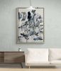 "april showers" (sold) | Oil And Acrylic Painting in Paintings by VISCERAL HOME STUDIO. Item made of canvas works with boho & minimalism style