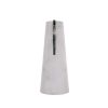 Elara" Flower vase in White Carrara and Green Alpi marble | Vases & Vessels by Carcino Design. Item composed of marble in minimalism or contemporary style