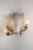 What a Boar! (Boar with lamp) | Sculptures by MARCANTONIO. Item composed of brass and ceramic