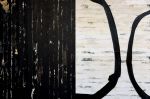 Black/White Alignment | Collage in Paintings by Adam Collier Noel. Item made of canvas & paper compatible with minimalism and contemporary style