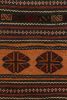 Vintage Afghan Kilim with Polychromatic Geometric Pattern | Area Rug in Rugs by Rug and Kilim. Item made of wool