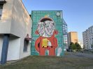 Two-headed Alchemist Lion mural at Mesto = Galerie | Paintings by Masho Marg