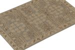 Rug & Kilim Distressed Khotan rug in Gray with Beige-Brown | Area Rug in Rugs by Rug and Kilim