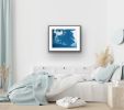 Sunrise Oak (18 x 24 inch hand-printed cyanotype) | Photography by Christine So. Item composed of cotton & paper compatible with rustic and traditional style