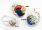 Painted Knots | Wall Sculpture in Wall Hangings by Cassandra Smith. Item composed of fabric in contemporary or country & farmhouse style