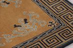 Rug & Kilim’s Chinese Art Deco Rug, Brown with Greek Key | Area Rug in Rugs by Rug and Kilim